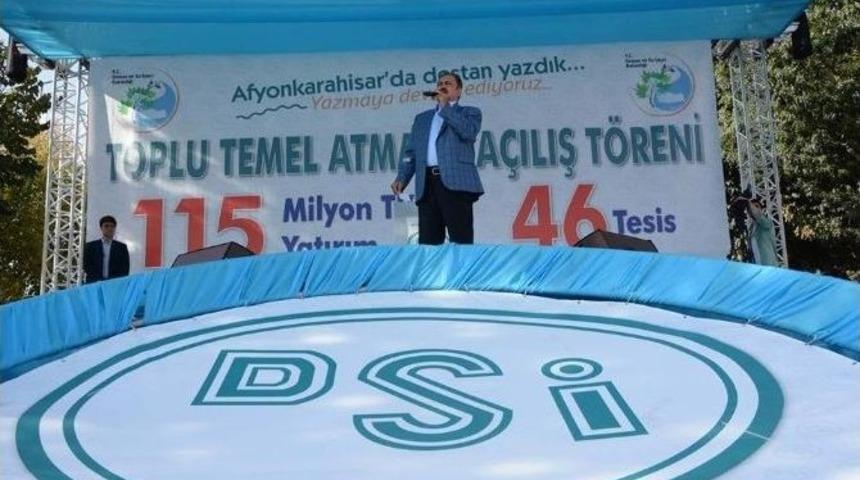 Bakan Eroğlu, Afyonkarahisar’da 28 Tesisin Temelini Attı