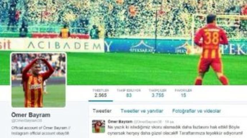 &Ouml;mer Bayram&rsquo;dan Taraftara Teşekk&uuml;r