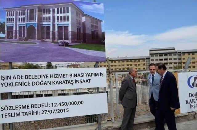 Palandöken Belediye Hizmet Binası İnşaatı Hızla Yükseliyor