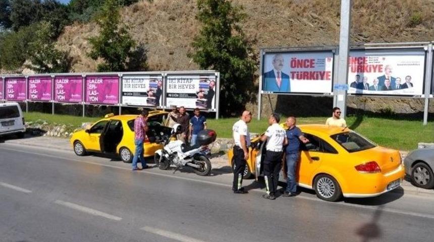 Dur İhtarına Uymayan Taksiler Ekipleri Alarma Ge&ccedil;irdi