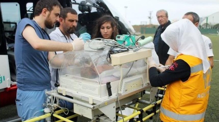 Minik Bebek Ambulans Helikopterle Ankara&rsquo;ya Sevk Edildi