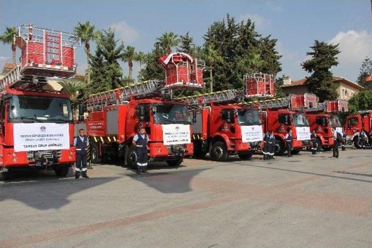 Büyükşehir Belediyesi 33 İtfaiye Aracı Ve 84 Bin Zeytin Fidanı Dağıttı G4