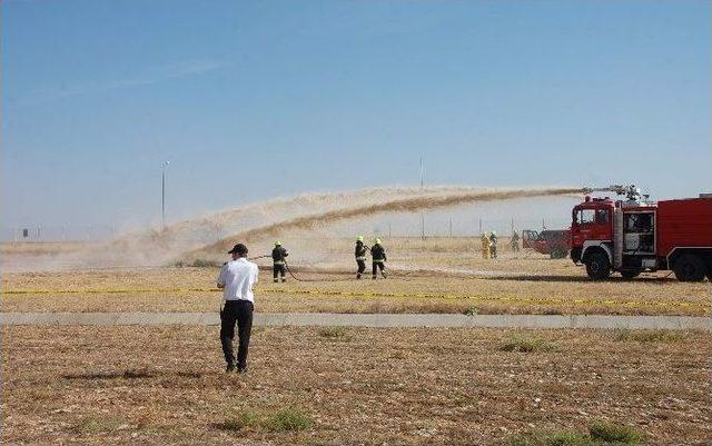 Adıyaman’da Uçak Kazası Tatbikatı