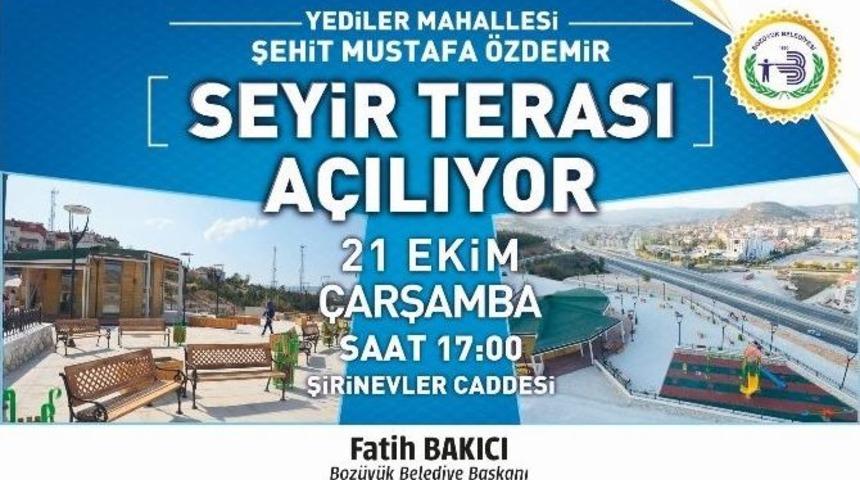 Şehit Mustafa &Ouml;zdemir Seyir Terası Hizmete Giriyor