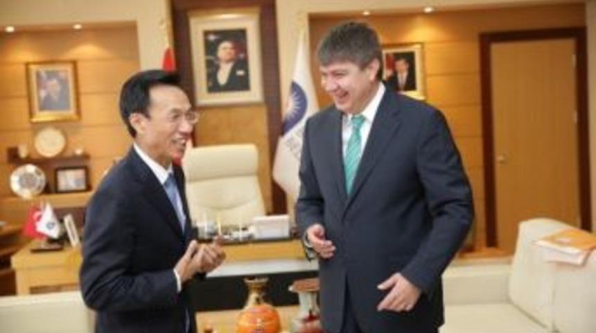 &Ccedil;in B&uuml;y&uuml;kel&ccedil;isi&rsquo;nden Başkan T&uuml;rel&rsquo;e Ziyaret