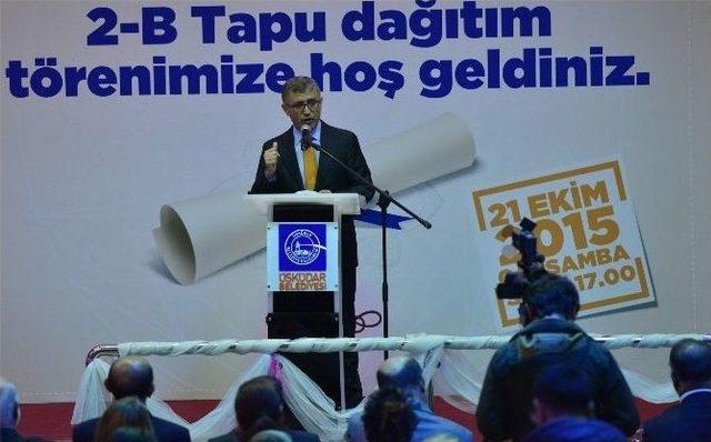 Başkan Hilmi Türkmen: “üsküdar’da 2b Sorunu Bitmiştir”