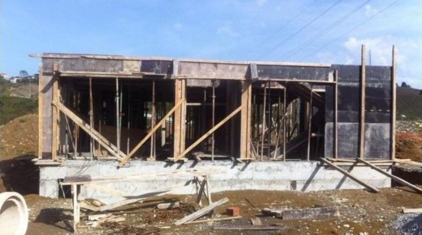 Ak&ccedil;akoca&rsquo;da Sgk İnşaatı Y&uuml;kseliyor