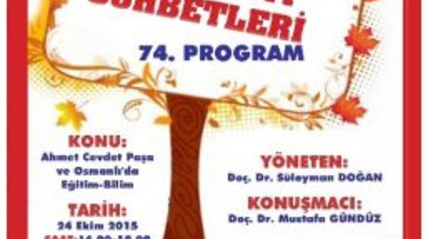 &Ccedil;ınaraltı Sohbetinde Ahmet Cevdet Paşa Konuşulacak