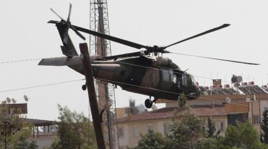Suriye Sınırda Askeri Helikopter Hareketliliği