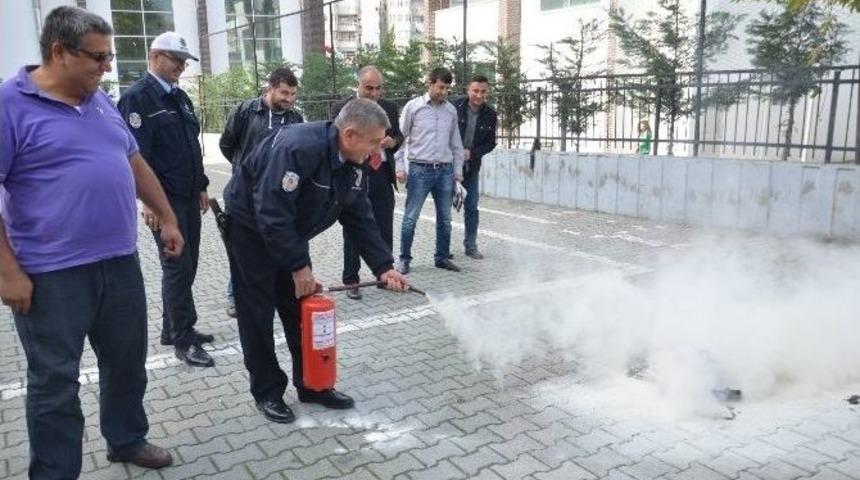 Bafra&rsquo;da Polise &ldquo;afet, Sivil Savunma Ve Yangın&rdquo; Eğitimi