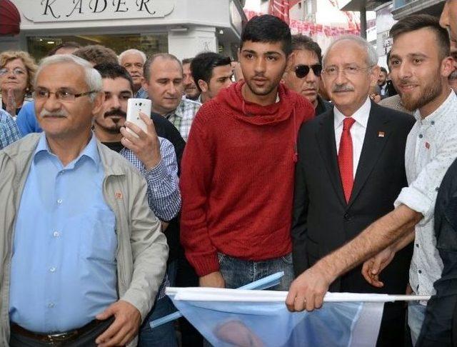 Chp Lideri Kılıçdaroğlu Fatsa’da Esnafı Ziyaret Etti