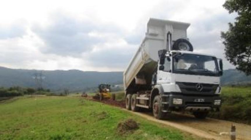 Kadriye&rsquo;deki Kadastro Yolu Stabilize İle Kaplandı