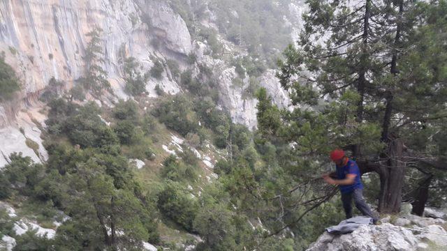 Kayalıklardan düşen kişiyi, AFAD kurtardı