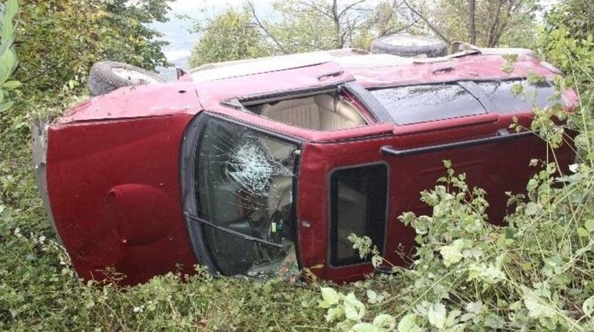 Arabaya Giren Arıyı Kovalamak İsterken U&ccedil;uruma Yuvarlandı