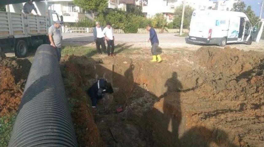 Eksi Hisar Mahallesi&rsquo;nde Yağmur Suyu Drenaj Hattı Terfi Bağlantısının Olmadığı Belirlendi