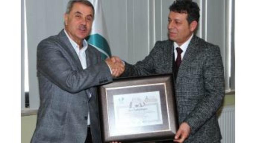 Kaleli&rsquo;ye &ldquo;hizmet Şeref&rdquo; Belgesi