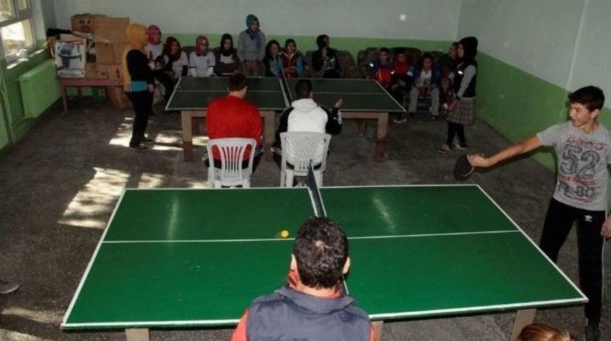 Hisarcık&rsquo;ta Masa Tenisi Turnuvası