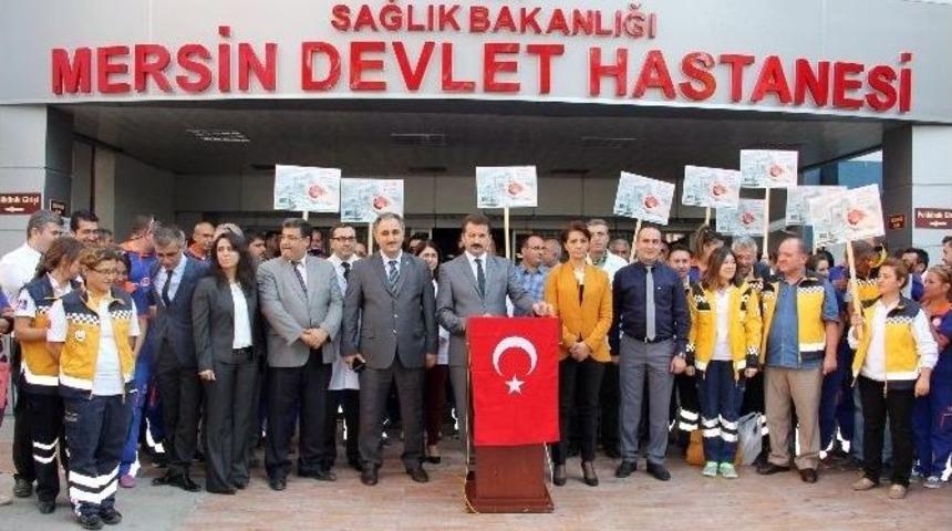 Sağlık &Ccedil;alışanlarından Ter&ouml;r Saldırılarına Tepki