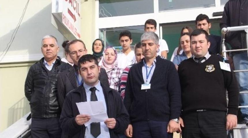 Bozkurt Devlet Hastanesi &Ccedil;alışanları, Sağlık &Ccedil;alışanlarına Yapılan Ter&ouml;r Saldırılarını Lanetledi