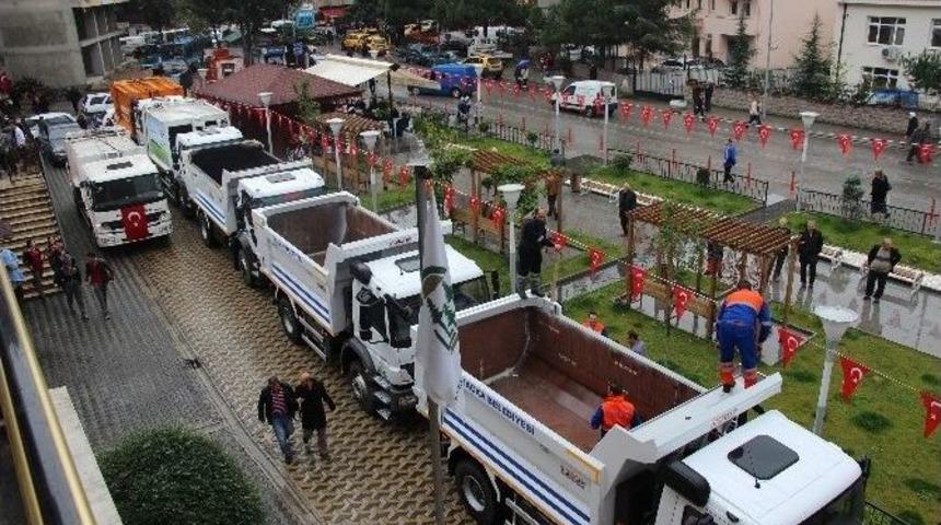 Ma&ccedil;ka Belediyesi 34 Yeni Aracını Hizmete Soktu