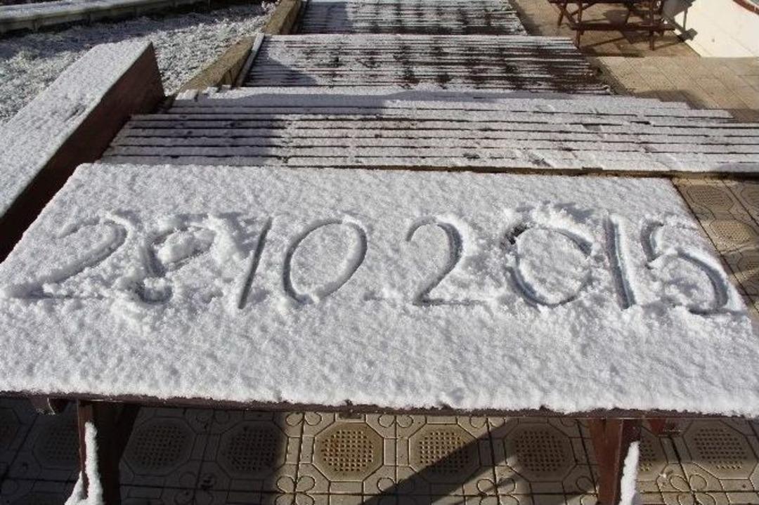 Ilgaz Dağı&rsquo;na Mevsimin İlk Karı Yağdı