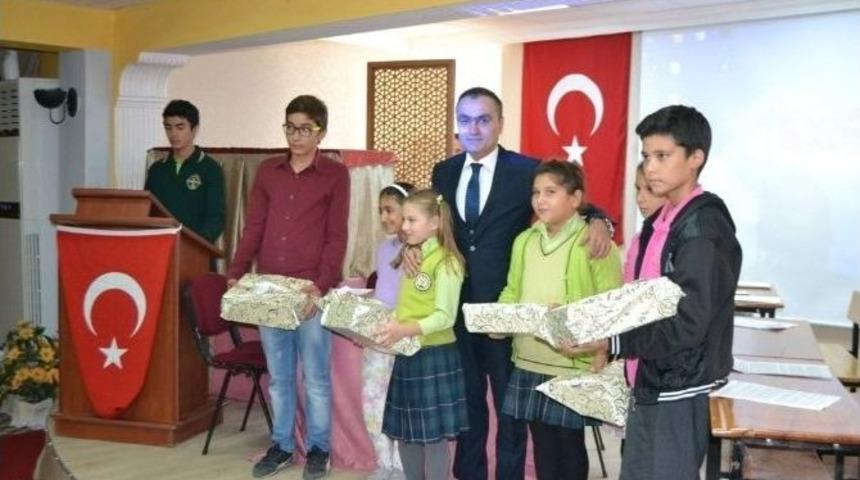 Bozyazı&rsquo;da Dereceye Giren &Ouml;ğrenciler &Ouml;d&uuml;llerini Aldı