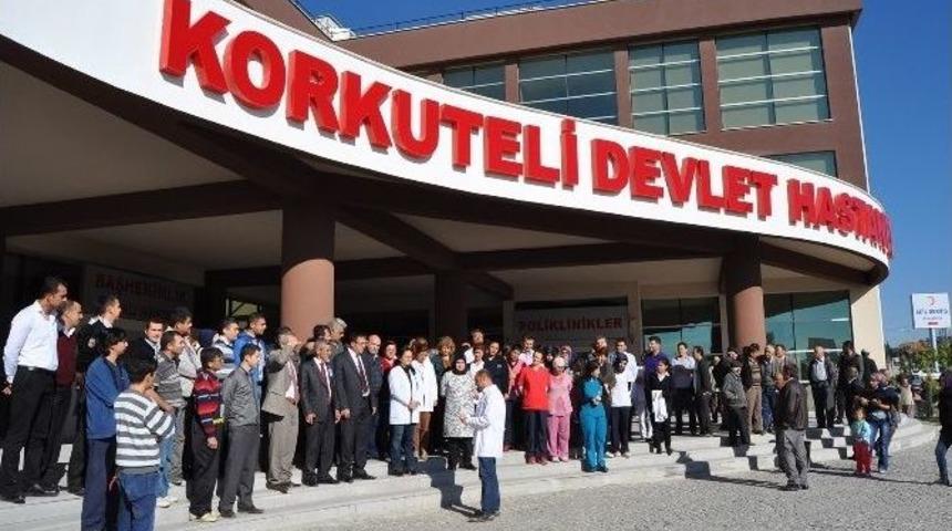Korkuteli Devlet Hastanesinde Terör Protestosu