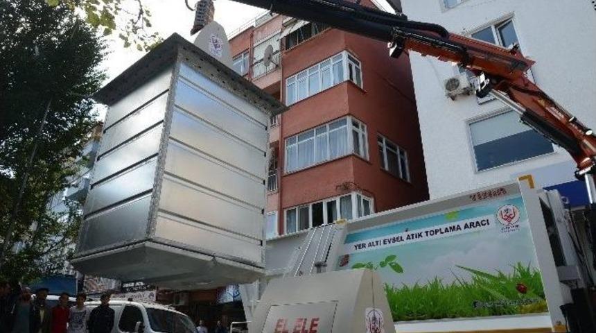 &Ccedil;&ouml;p Konteynırları Yer Altına Alındı