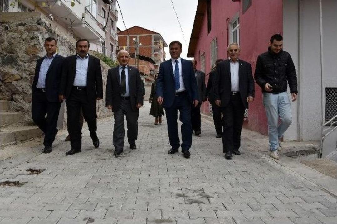 Başkan &Ccedil;imen Yatırımları Gazetecilere Anlattı