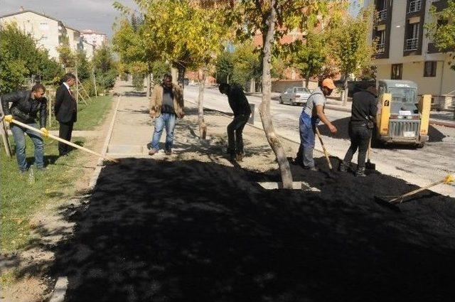 Niğde Belediyesi’nden Renkli Kaldırım Çalışması