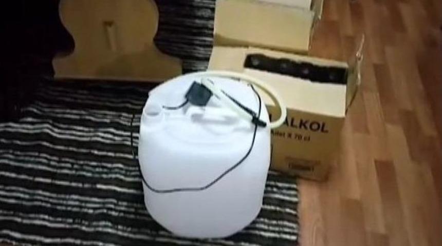 Sahte Rakı Operasyonu Polis Kamerasında