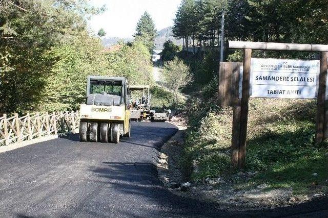 Samandere Şelale Yolu Asfalta Kavuşuyor