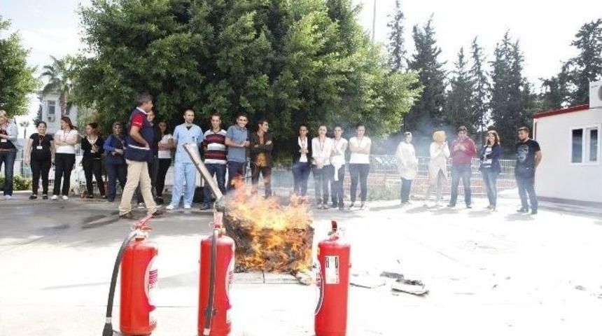 Hastanede Yangın Tatbikatı