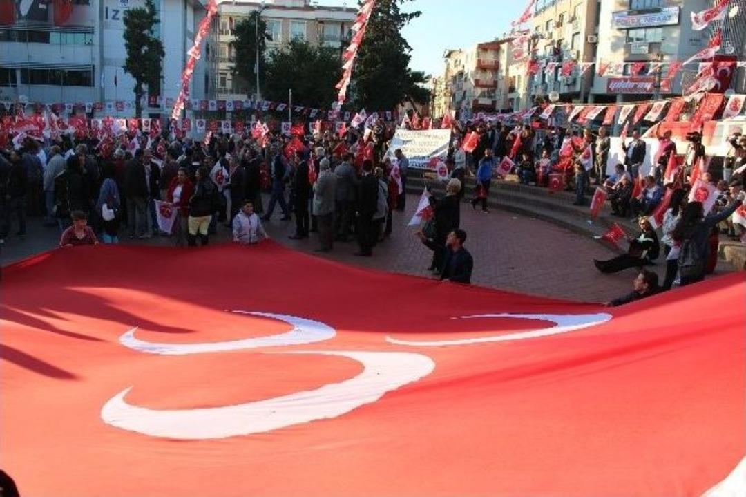 Mhp&rsquo;li Vural&rsquo;dan Buca Mitingi