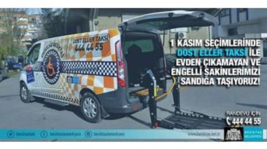 Beşiktaş Belediyesi&rsquo;nden Se&ccedil;menlere Taksi Hizmeti