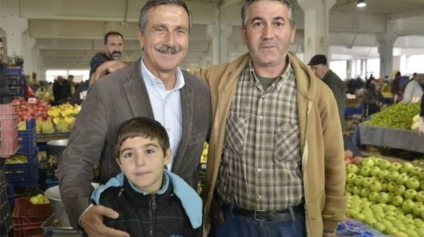 Başkan Ata&ccedil; &Ccedil;amlıca Kapalı Pazaryerinde