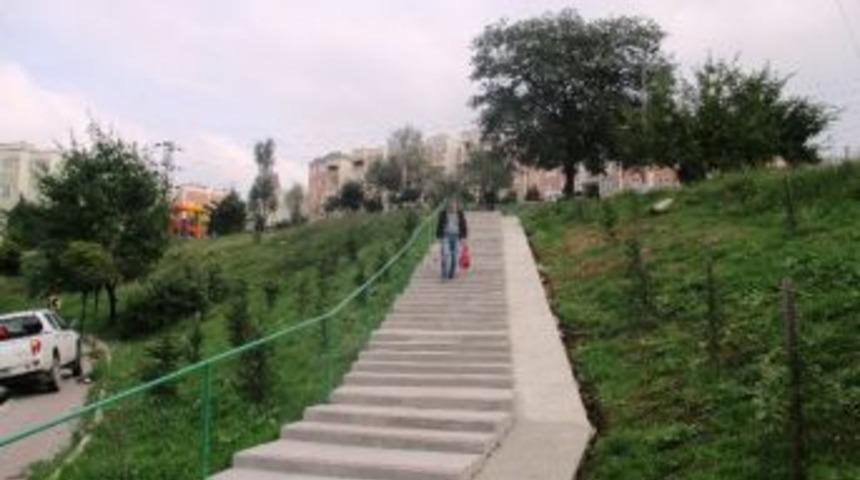 Alikahya Cumhuriyet Mahallesi Merdivenleri Yenilendi