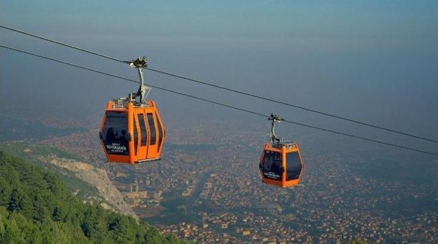 Denizli&rsquo;de Teleferiğe Yoğun İlgi