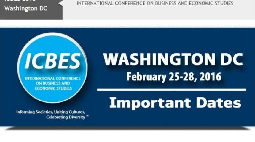 Icbes 2016, Ar&uuml; Ve K&uuml;nib&rsquo;in Destekleriyle Washıngton Dc&rsquo;de Yapılacak