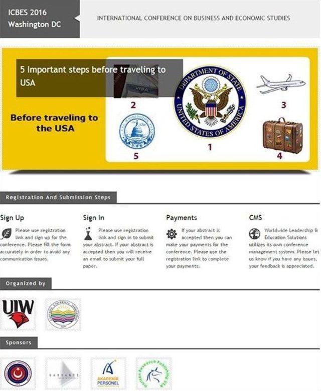 Icbes 2016, Arü Ve Künib’in Destekleriyle Washıngton Dc’de Yapılacak