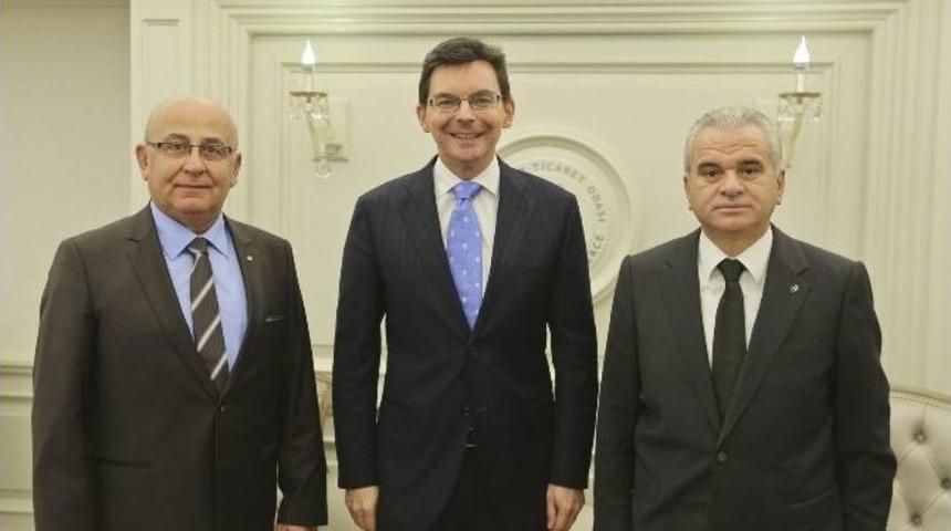 B&uuml;y&uuml;kel&ccedil;i James Martin Larsen Eto Başkanı G&uuml;ler&rsquo;i Ziyaret Etti