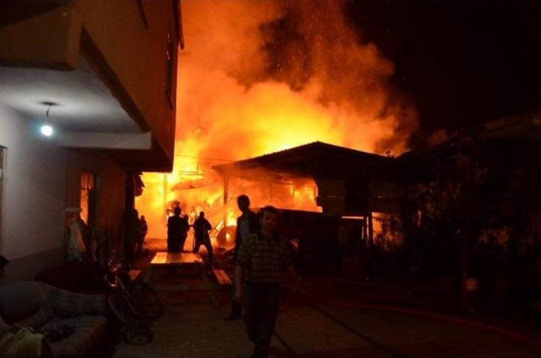 Bafra&rsquo;da B&uuml;y&uuml;k Yangın