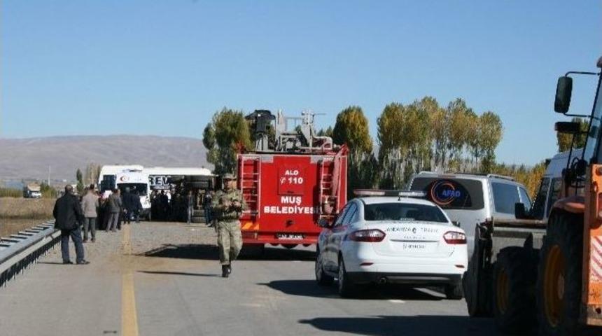 Muş&rsquo;ta Zincirleme Trafik Kazası: 24 Yaralı