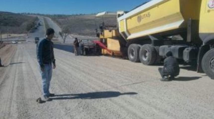 Uşak&rsquo;ta Kuzey &Ccedil;evre Yolunda Asfaltlama Başladı
