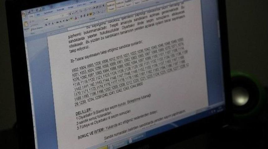 Ak Parti Diyarbakır&rsquo;da Se&ccedil;im Sonu&ccedil;larına İtiraz Etti