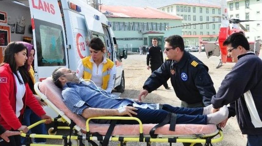 Kalp Hastası Ambulans Helikopter İle Sevk Edildi