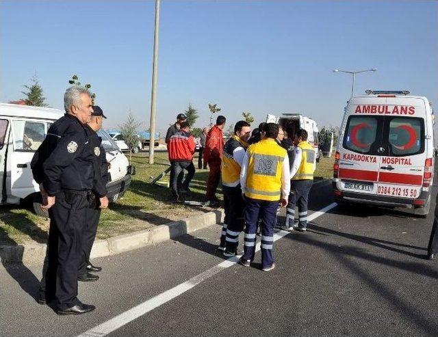 Nevşehir’de Ambulans Kaza Yaptı: 2 Yaralı