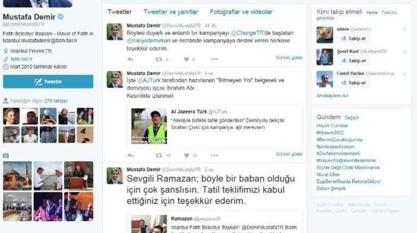 Mustafa Demir, İbrahim Çivici Ve Ailesini Tatile Gönderecek