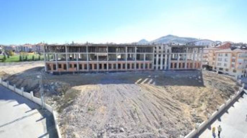 Beşikkaya&rsquo;daki Okul İnşaatı Hızla İlerliyor