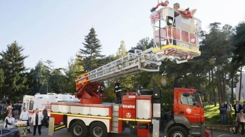 İtfaiyeden Hastane Tatbikatı